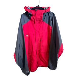 Mountain Hardwear Conduit Red Black Ski Snow Hooded Jacket Mens Size XL Gorpcore